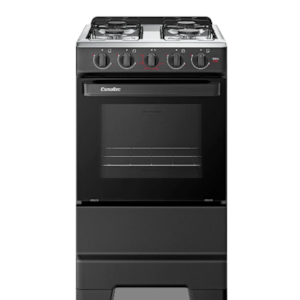 Fogao Esmaltec com Mesa de Inox Ideal Pop 4 Bocas com Acendimento Manual F4ISP Preto