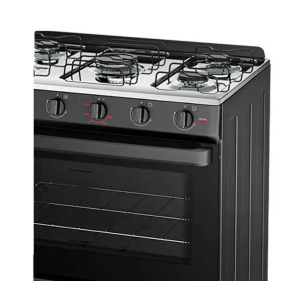 Fogao Esmaltec com Mesa de Inox Ideal Pop 5 Bocas F5ISP Preto-80a621bd-b8d6-413d-86a4-70afb12d90ca
