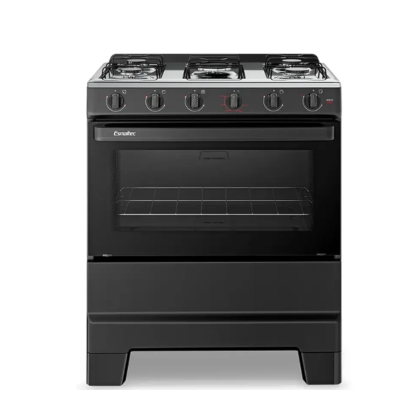 Fogao Esmaltec com Mesa de Inox Ideal Pop 5 Bocas F5ISP Preto-3004f60b-b514-4fef-9527-0cda693dec99