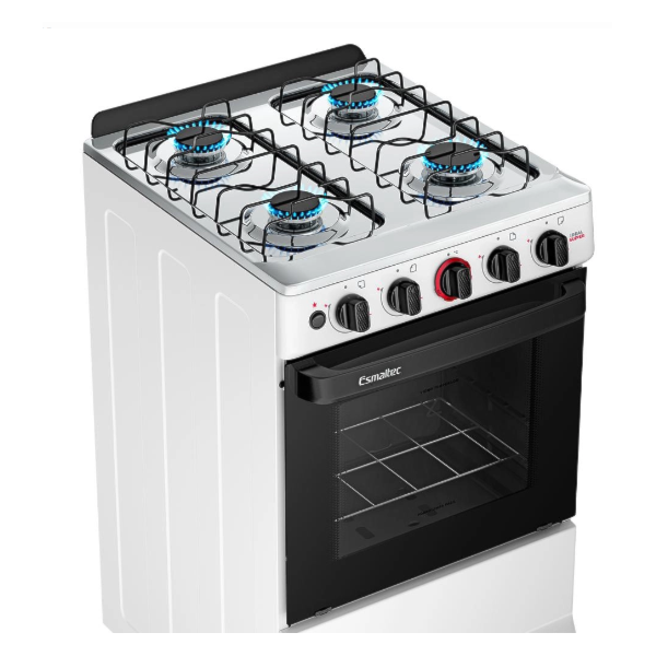 Fogao Esmaltec com Mesa de Inox Ideal Super 4 Bocas com Acendimento Automatico F4IAB Branco-5d9caa7d-9d8a-4d70-a363-c20c917cd0fe