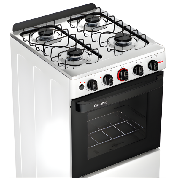 Fogao Esmaltec com Mesa de Inox Ideal Super 4 Bocas com Acendimento Automatico F4IAB Branco-2bc70990-138b-420b-89f9-0bce5491c5b2