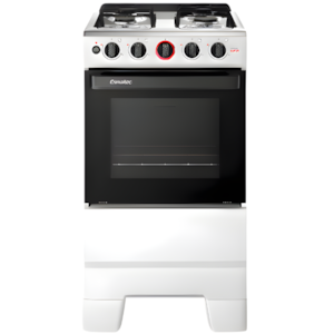 Fogao Esmaltec com Mesa de Inox Ideal Super 4 Bocas com Acendimento Automatico F4IAB Branco