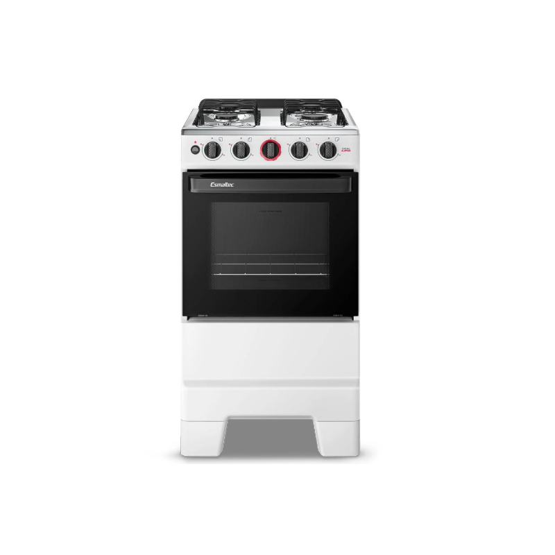 Fogao Esmaltec com Mesa de Inox Ideal Super 4 Bocas com Acendimento Automatico F4IAB Branco