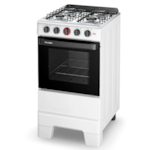 Fogao Esmaltec com Mesa de Inox Ideal Super 4 Bocas F4IAB Branco