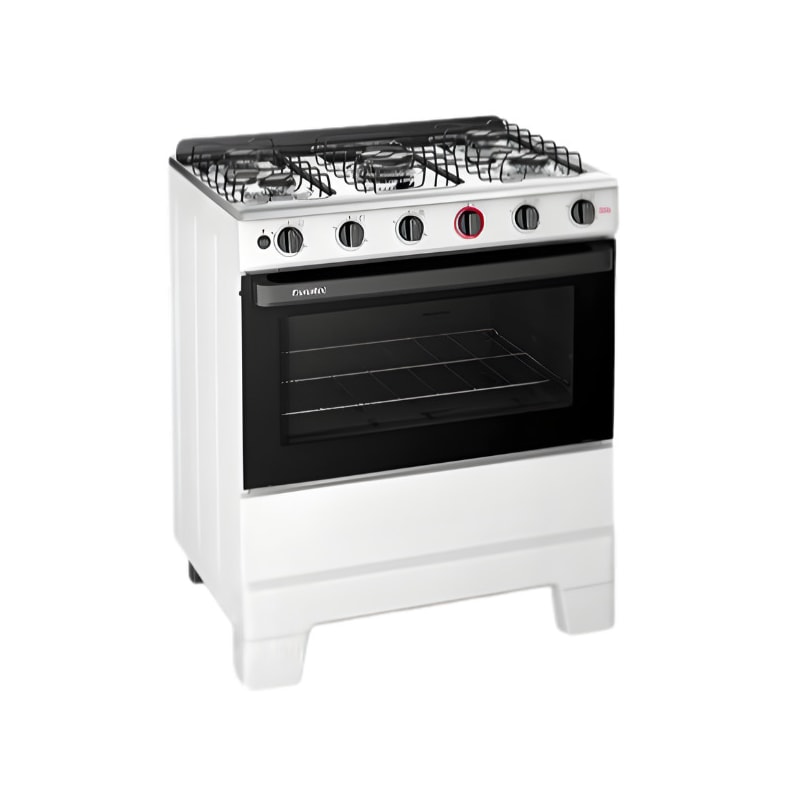 Fogao Esmaltec com Mesa de Inox Ideal Super 5 Bocas com Acendimento Automatico F5IAB Branco-1bd3b020-8fcd-47a3-bc7b-bdee4951b72a