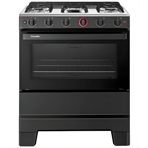 Fogao Esmaltec com Mesa de Inox Ideal Super 5 Bocas com Acendimento Automatico F5IAP Pret-a55254d9-6d4a-4745-8441-8c6ffcbbedbb