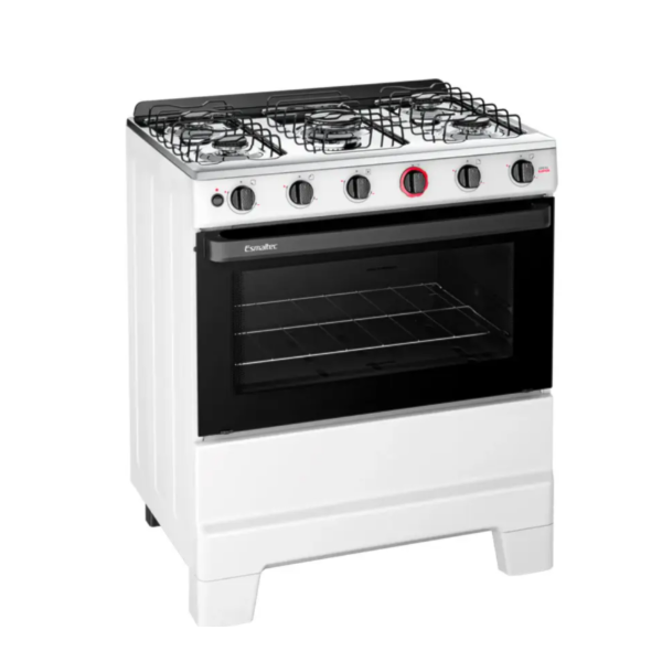 Fogao Esmaltec com Mesa de Inox Ideal Super 5 Bocas F5IAB Branco-9c7bfae0-96c8-4131-b9b8-02fa1fe44fed