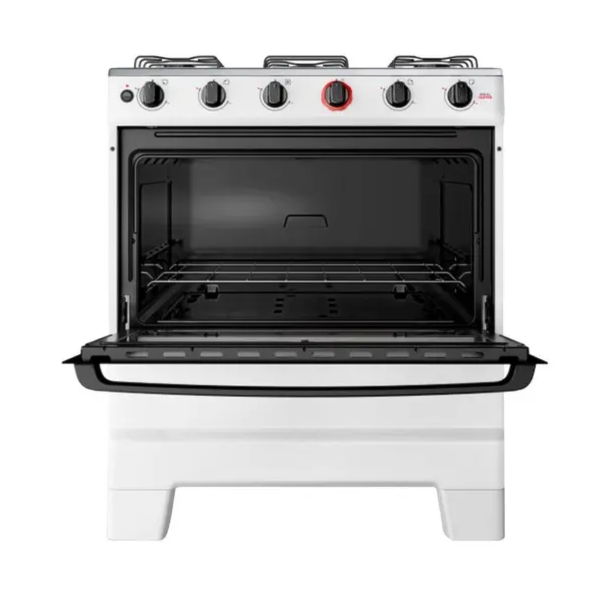 Fogao Esmaltec com Mesa de Inox Ideal Super 5 Bocas F5IAB Branco-bcbfab3f-dcce-446b-be78-feaed48c0ed6