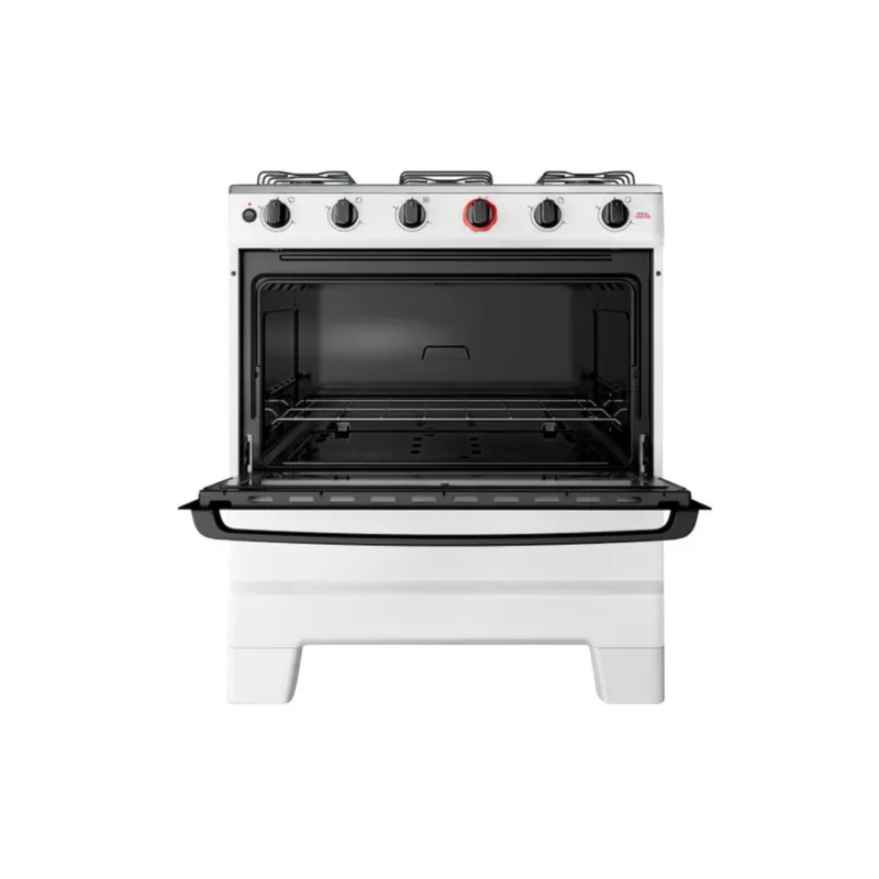 Fogao Esmaltec com Mesa de Inox Ideal Super 5 Bocas F5IAB Branco