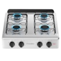 Fogão Esmaltec Mesa de Aço Inox Ideal Eco 4 Bocas F4MFB Branco-f315100a-609b-40cc-a1b6-c5064875bfd9