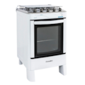Fogao Esmaltec Mesa de Inox Agata 4 Bocas Branco-69f94a80-0066-4192-95bd-7b4444bd4e11