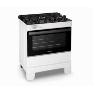 Fogao Esmaltec Mesa De Vidro Ideal Top 5 Bocas Acendimento Automatico T5VAB Branco