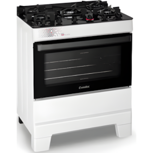 Fogao Esmaltec Mesa De Vidro Ideal Top 5 Bocas Acendimento Automatico T5VAB Branco