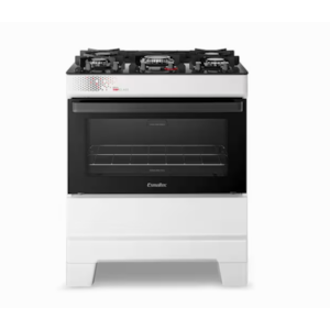 Fogao Esmaltec Mesa De Vidro Ideal Top 5 Bocas Acendimento Automatico T5VAB Branco