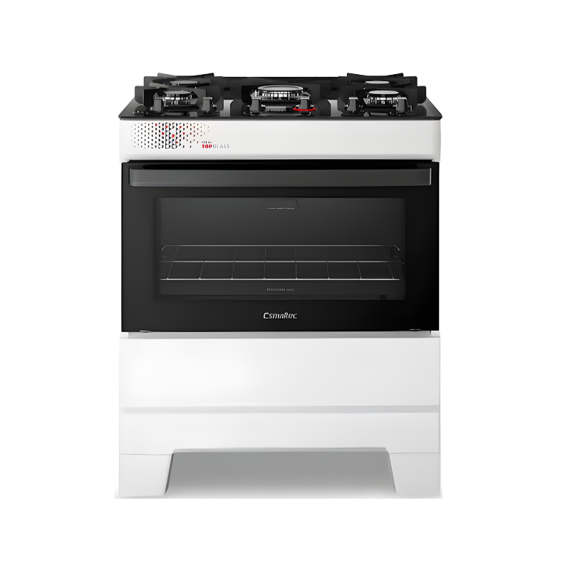 Fogao Esmaltec Mesa De Vidro Ideal Top 5 Bocas Acendimento Automatico T5VAB Branco-1d4331d8-3534-4b7b-ad9d-094a5c753b22