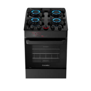 Fogao Esmaltec Mesa De Vidro Ideal Top Glass 4 Bocas Acendimento Automatico T4VAT Titanium