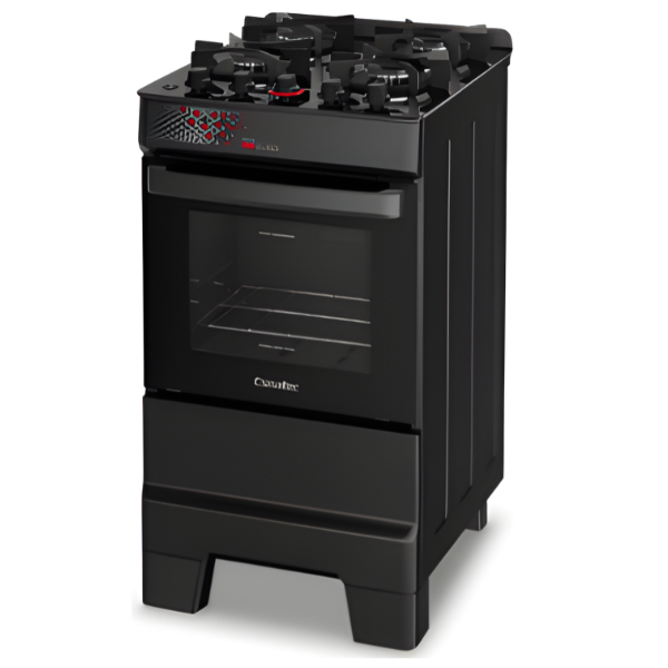 Fogao Esmaltec Mesa De Vidro Ideal Top Glass 4 Bocas Acendimento Automatico T4VAT Titanium-7646c30e-ea67-44fa-a502-b8fad698b586