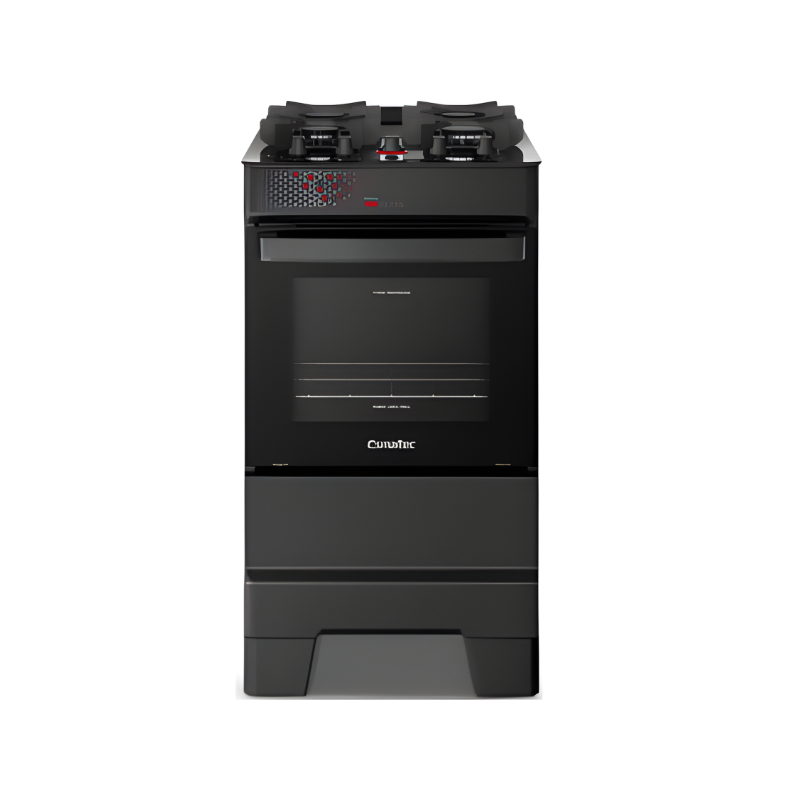 Fogao Esmaltec Mesa De Vidro Ideal Top Glass 4 Bocas Acendimento Automatico T4VAT Titanium