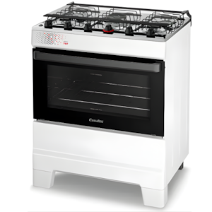 Fogao Esmaltec Mesa Inox Ideal Top 5 Bocas Acendimento Automatico T5IAB Branco