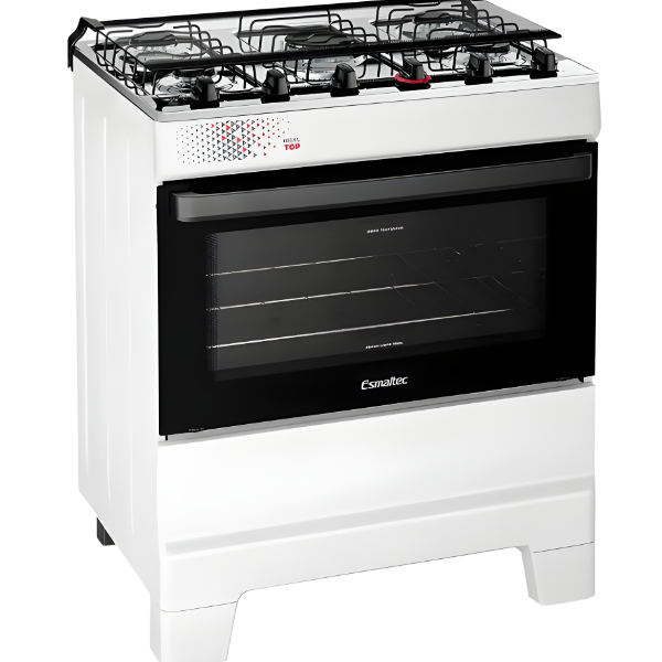 Fogao Esmaltec Mesa Inox Ideal Top 5 Bocas Acendimento Automatico T5IAB Branco-def520e8-02b8-456a-9526-09107cb7716d