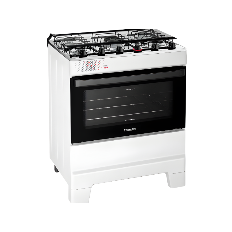 Fogao Esmaltec Mesa Inox Ideal Top 5 Bocas Acendimento Automatico T5IAB Branco-730c5ec0-e01c-489f-8ec4-bdc803aa2355