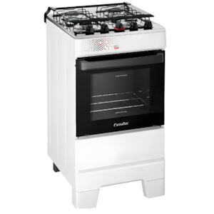 Fogao Esmaltec Mesa Inox Idel TOP 4 Bocas Acendimento Automatico T4IAB Branco