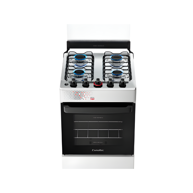 Fogao Esmaltec Mesa Inox Idel TOP 4 Bocas Acendimento Automatico T4IAB Branco-c163776c-09e2-4871-b6ca-124d21e7ce43