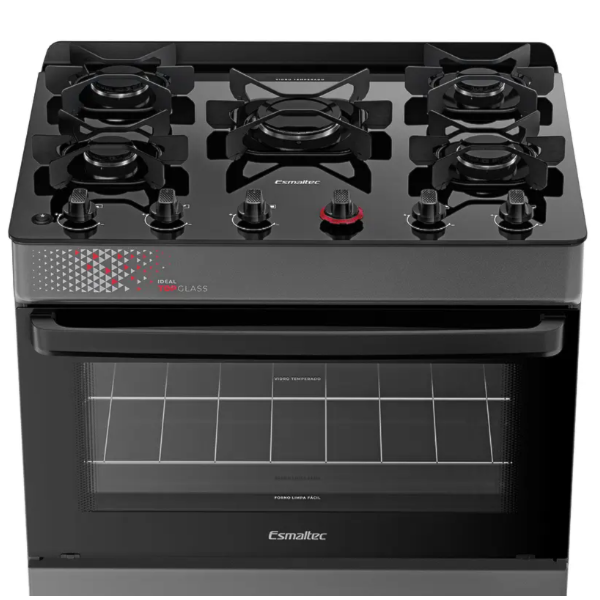 Fogão Esmaltec Mesa Vidro Ideal Top 5 Bocas-1b512206-bf4f-4f22-ab23-572ee988677a