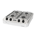 Fogao Esmaltec Portatil Laguna Mesa em Aco Inox 4 Bocas Branco-bef566d0-ac43-4854-b925-5ea9f9302d46