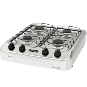 Fogao Esmaltec Portatil Laguna Mesa em Aco Inox 4 Bocas Branco