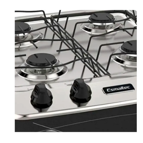 Fogao Esmaltec Portatil Laguna Mesa em Aco Inox 4 Bocas Preto-d0fc71b8-ca00-432f-954c-1a3cba43922b