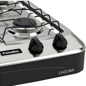Fogao Esmaltec Portatil Laguna Mesa em Aco Inox 4 Bocas Preto