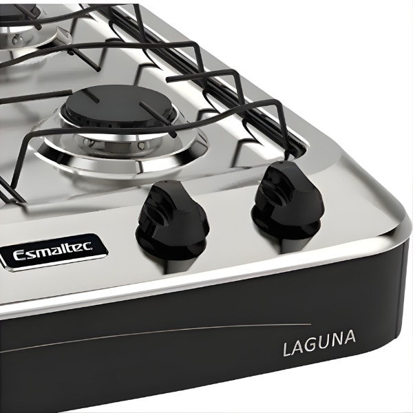 Fogao Esmaltec Portatil Laguna Mesa em Aco Inox 4 Bocas Preto-af06795d-f83e-45d2-a1e9-d928dd1f6d56