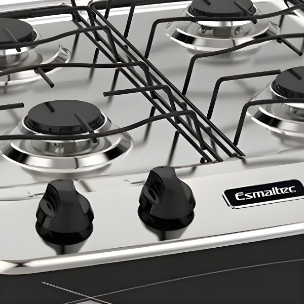 Fogao Esmaltec Portatil Laguna Mesa em Aco Inox 4 Bocas Preto-a0b96525-0b0a-4800-a822-3d3c649fe947