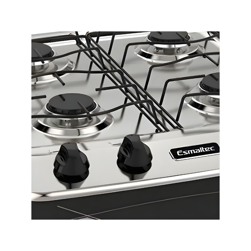 Fogao Esmaltec Portatil Laguna Mesa em Aco Inox 4 Bocas Preto-0ace4577-44c7-458c-8a24-3311f1890ba3