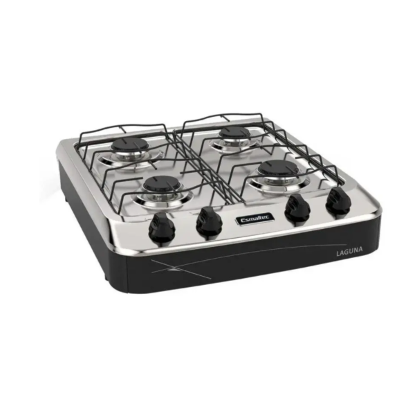Fogao Esmaltec Portatil Laguna Mesa em Aco Inox 4 Bocas Preto-2b07d681-38e2-4ac4-b6ff-ac51419b3127