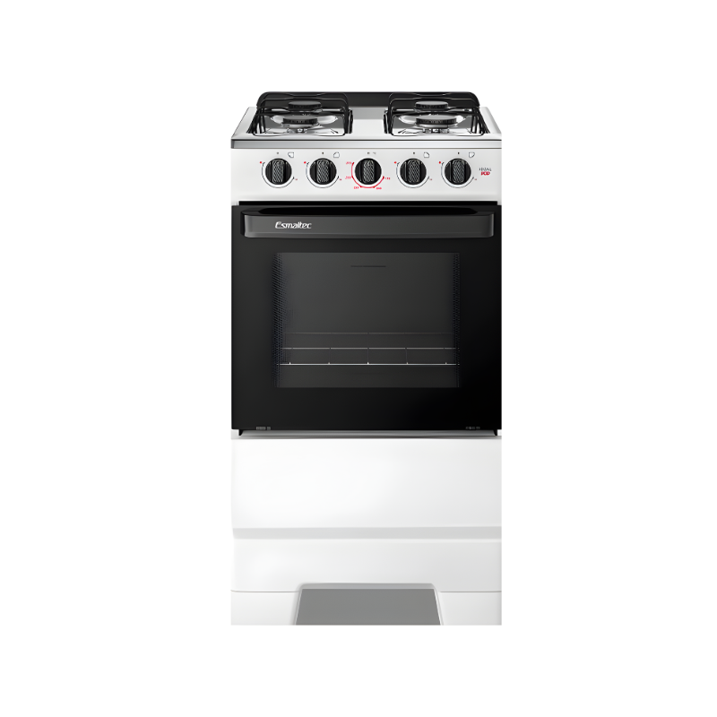 Fogao Esmatec com Mesa de Inox Ideal Pop 4 Bocas com Acendimento Manual F4ISB Branco