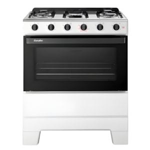 Fogao Esmatec com Mesa de Inox Ideal Pop 5 Bocas com Acendimento Manual F5ISB Branco