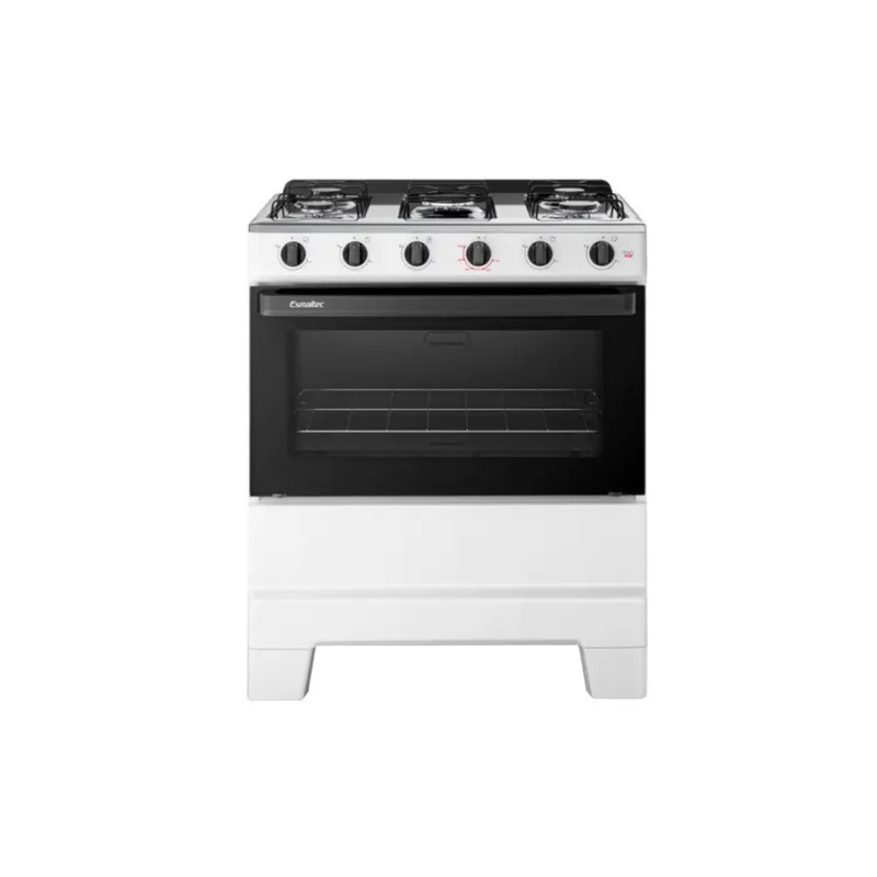 Fogao Esmatec com Mesa de Inox Ideal Pop 5 Bocas F5ISB Branco