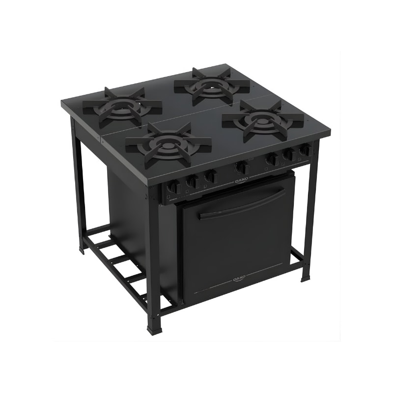Fogão Industrial Dako 4 Bocas com Forno Dupla Chama-3f811090-fc8d-46ff-a4ab-30d707e2134f