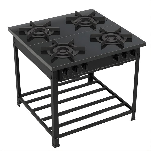 Fogão Industrial Dako 4 Bocas Couraçado Preto-15c4237a-679e-4a68-9515-5fa65ec4e969