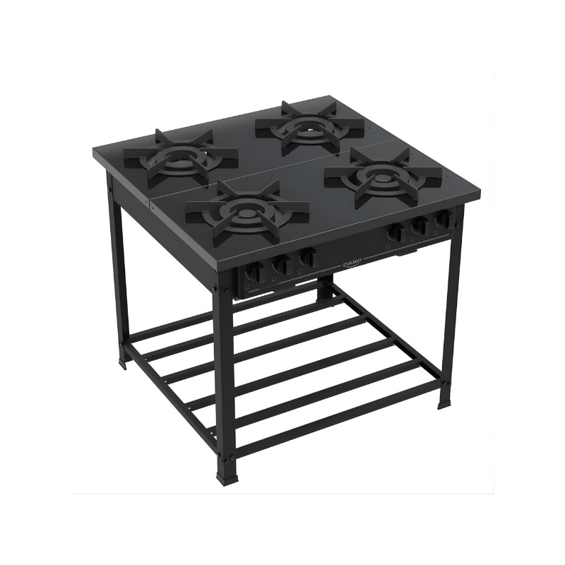 Fogão Industrial Dako 4 Bocas Couraçado Preto-ba2842d2-dd5a-4f47-ac09-61a3872d2a78