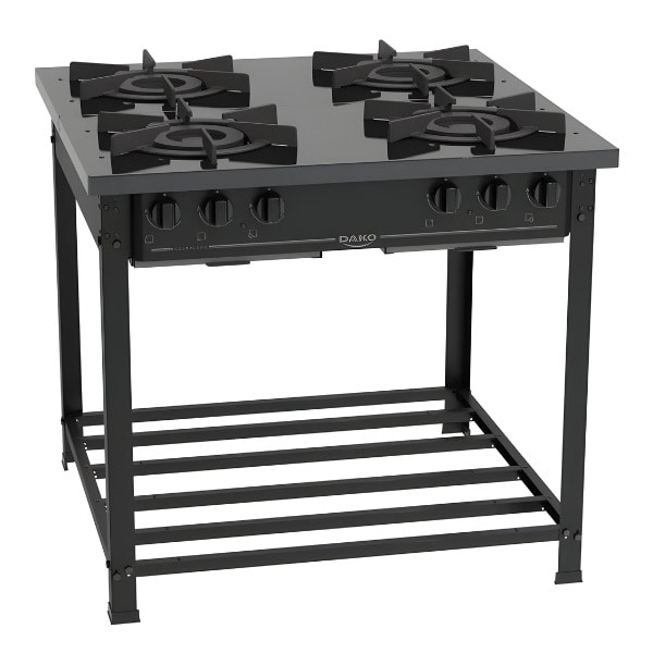 Fogão Industrial Dako 4 Bocas Couraçado Preto-2e52575e-c437-4d44-84a4-c211a0a9b3be