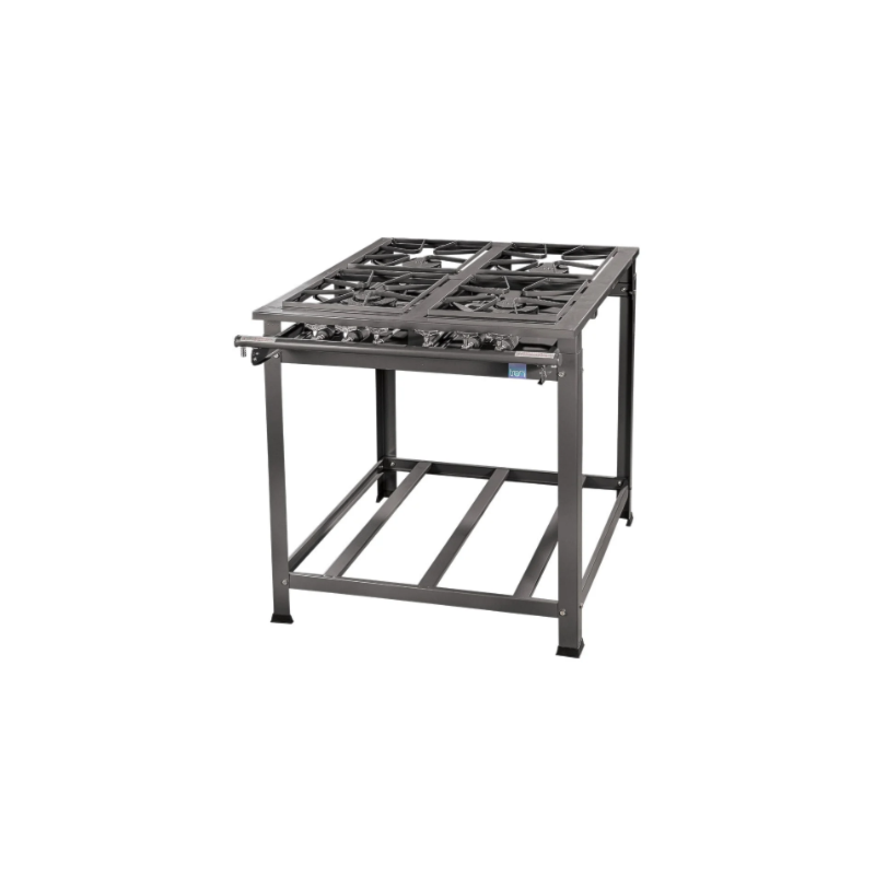 Fogão Industrial Tron N.E 4 Bocas 30X30 Porta Panela  Alta Presão Grafite
