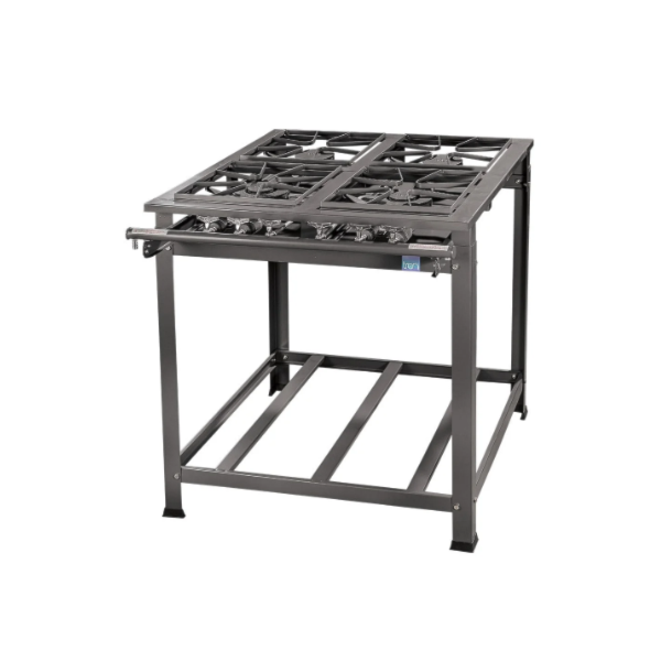 Fogão Industrial Tron N.E 4 Bocas 30X30 Porta Panela Alta Presão Grafite-074a1879-65d5-4c02-aaa9-e5b990522870