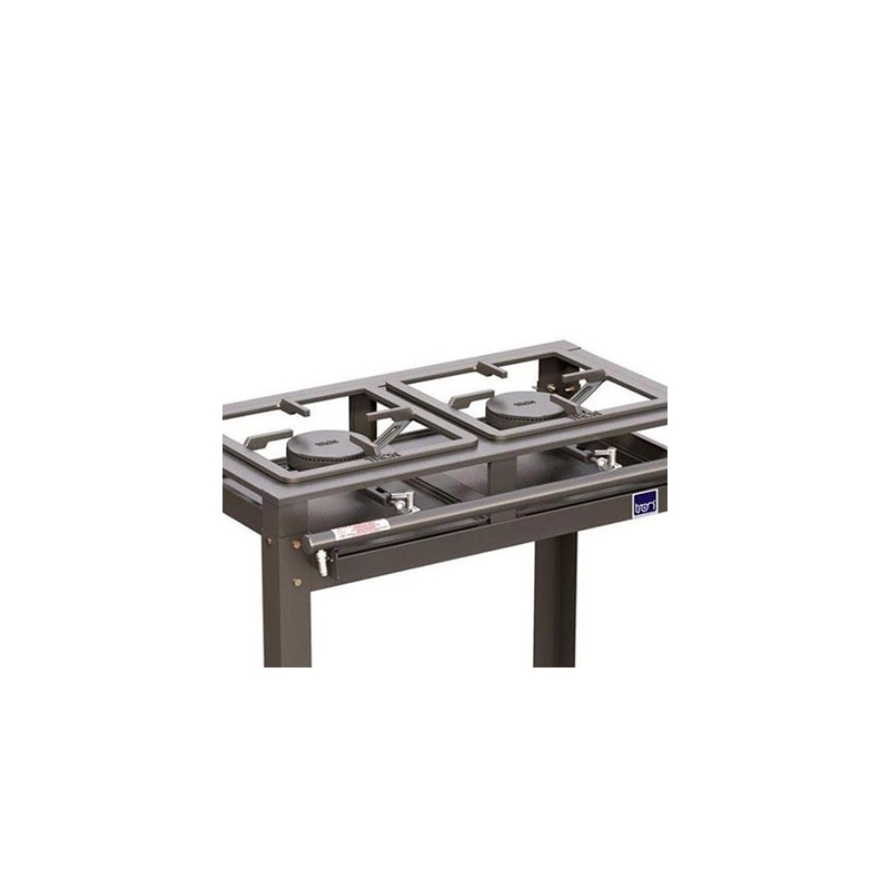Fogão Industrial Tron N.E com 1 Queimador Simples e 1 Queimador Duplo 30x30 com Porta Panela Grafite