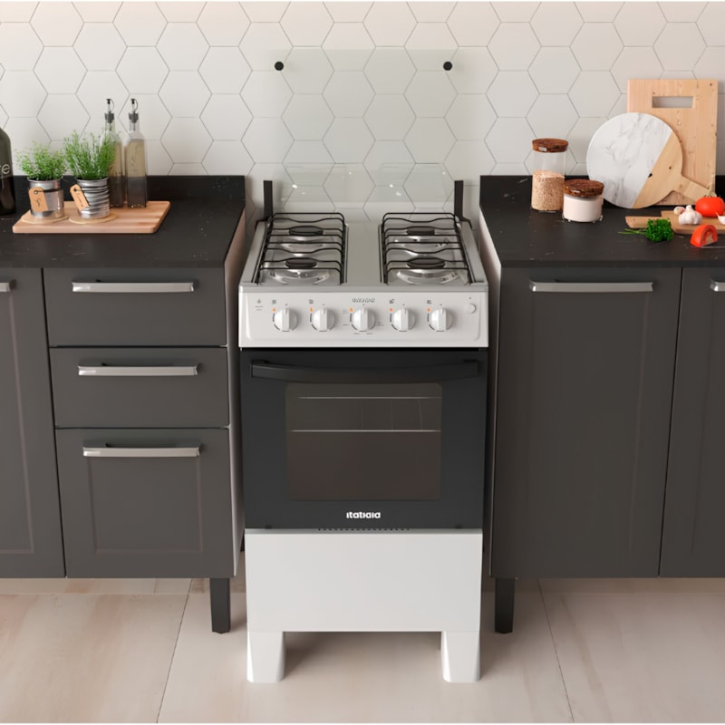Fogao Itatiaia com Mesa de Inox Star New 4 Bocas Branco-a1cb448f-2ba4-46e3-8bff-6c362e2fd9ad