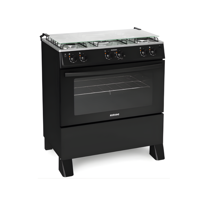 Fogao Itatiaia com Mesa de Inox Star New 5 Bocas Preto-61923e7d-d74e-4796-b476-ef5e5bd524ee