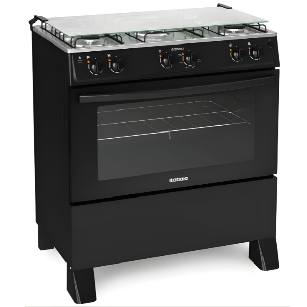 Fogao Itatiaia com Mesa de Inox Star New 5 Bocas Preto-c423621b-d0f4-4b45-bbcf-f1c0151f7784