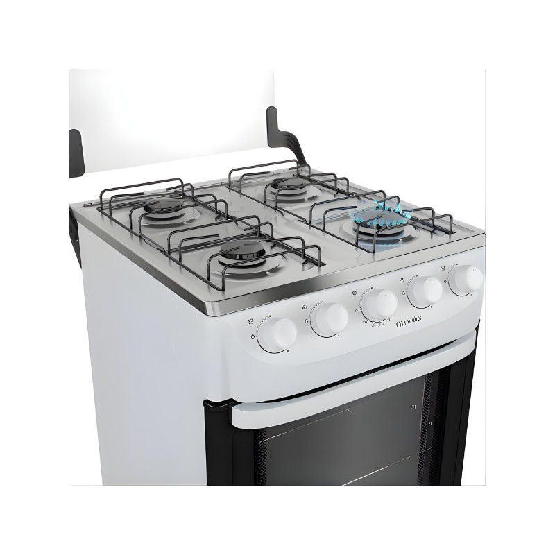 Fogao Mueller com Mesa de Inox 4 Bocas com Acendimento Manual MFI4BA Branco-030b5f86-d865-4000-892f-bfdfe79fd77c